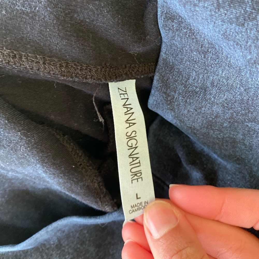 Zenana Premium Cotton Fold Over Yoga Flare Pants